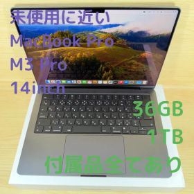 P257 未使用に近い MacBook Pro M3Pro 36GB/1TB
