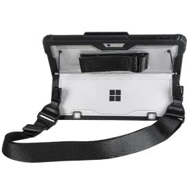 【新品】 Surface Go 4/Go 3/Go 2/Surface Go ケース 透明 耐衝撃 肩掛けストラップ ハンドストラップ & ペンホルダー付き キーボード付も収納可能 サーフェス Go 第4世代 2023/第3世代 2021/第2世代 0
