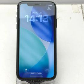Apple iPhone 11 128GB ブラック SIMフリー バッテリー最大容量76% サービス表示 キズ複数 NWM02J/A 中古