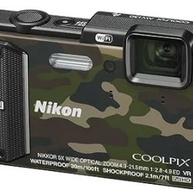 【中古】【1ヶ月保証】 ニコン Nikon デジタルカメラ COOLPIX AW130 カムフラージュグリーン