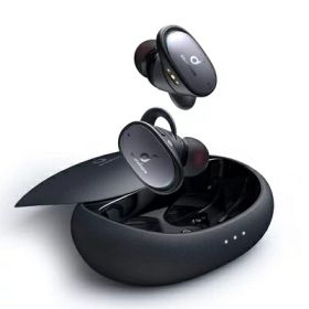 【中古】 Anker Soundcore Liberty 2 Pro（ワイヤレスイヤホン Bluetooth 5.0）【完全ワイヤレスイヤホン / IPX4防水規格 / 最大32時間音楽再生 / Qualcomm aptX / ワイヤレス充電対応/Siri対応/マイク内蔵】ブラック