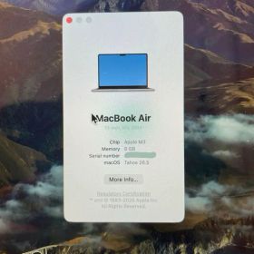 Apple MacBook Air 13-inch M3 2024 本体美品