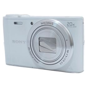 【動作品】SONY デジカメ CyberShot DSC-WX350 ホワイト 美品 バッテリー付き