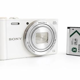 SONY Cyber-shot DSC-WX350 ホワイト 光学20倍ズーム 現状品 一部難あり バッテリー付