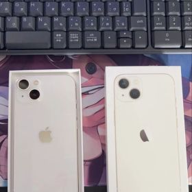 iPhone13 128GB ホワイト（スターライト）SIMフリー 美品 箱付き