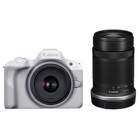 《新品》 Canon (キヤノン) EOS R50 ダブルズームキット ホワイト[ ミラーレス一眼カメラ | デジタル一眼カメラ | デジタルカメラ ]【KK9N0D18P】