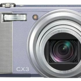 【中古】「非常に良い」RICOH デジタルカメラ CX3 すみれ CX3SU