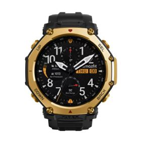 【エントリーで最大2万ポイント当たる｜6/25まで】 Amazfit｜アマズフィット T-Rex 3 Pro 48mm ブラックゴールド