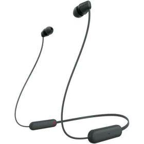 【新品・3営業日で発送】SONY ソニー WI-C100／B ワイヤレスステレオヘッドセット ブラック(WI-C100／B)