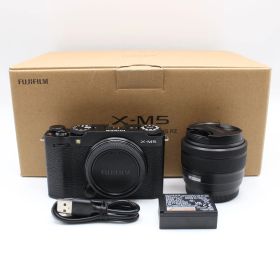 【ほぼ新品】ショット数1,756 フジフィルム FUJIFILM X-M5 XC15-45mmF3.5-5.6 OIS PZ レンズキット ブラック JS129-02158