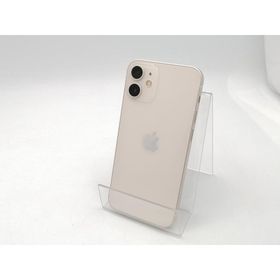 【中古】Apple 国内版 【SIMフリー】 iPhone 12 mini 128GB ホワイト MGDM3J/A【ECセンター】保証期間１ヶ月【ランクB】