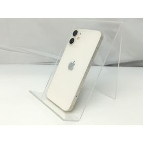 【中古】Apple SoftBank 【SIMロック解除済み】 iPhone 12 mini 128GB ホワイト MGDM3J/A【札幌】保証期間１ヶ月【ランクB】