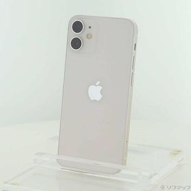 〔中古〕Apple(アップル) iPhone12 mini 128GB ホワイト MGDM3J／A SIMフリー〔352-ud〕