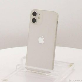 〔中古〕Apple(アップル) iPhone12 mini 128GB ホワイト MGDM3J／A SIMフリー〔262-ud〕