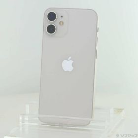 〔中古〕Apple(アップル) iPhone12 mini 128GB ホワイト MGDM3J／A SIMフリー〔196-ud〕