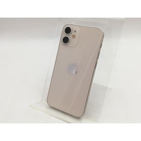 【中古】Apple SoftBank 【SIMロック解除済み】 iPhone 12 mini 128GB ホワイト MGDM3J/A【福岡筑紫】保証期間１ヶ月【ランクC】