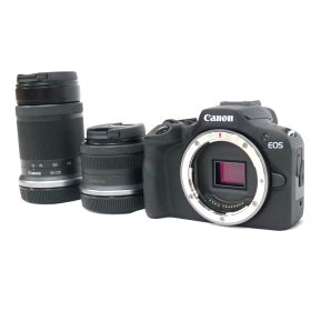 Canon ミラーレスカメラ EOS R100 ダブルズームキット eos-r100-body-bl 整備済みアウトレット品 [良い(B)]