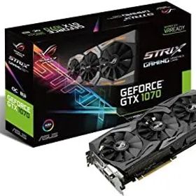 【中古】【非常に良い】ASUS R.O.G. STRIXシリーズ NVIDIA GeForce GTX1070搭載ビデオカード オーバークロック メモリ8GB STRIX-GTX1070-O8G-GAMING