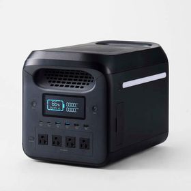 即納 エレコム ポータブル電源 大容量 1229Wh リン酸鉄 バッテリー 【 AC×4 (定格1500W/瞬間最大1950W) Type-C...
