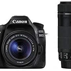 【中古】Canon デジタル一眼レフカメラ EOS 80D ダブルズームキット EF-S18-55 IS STM/EF-S55-250 IS STM付属 EOS80D-WKIT ggw725x
