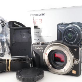 《 ショット数 2436回》パナソニック ミラーレス一眼カメラ LUMIX GF3 ボディ エスプリブラック DMC-GF3-K