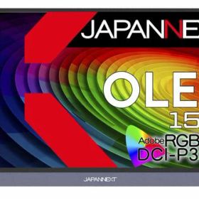 JAPANNEXT 15.6インチ 有機EL(OLED)パネル搭載 4K(3840x2160)解像度 モバイルモニター JN-MD-OLED156UHDR miniHDMI USB Type-C microUSB USB OTG対応 HDR