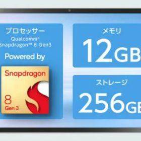 NEC PC-TX117LAS LAVIE Tab EX TX117/LAS シーシェル/CPU：Qualcomm Snapdragon 8 Gen 3/メモリ：12GB/ストレージタイプ：eMMC・256GB/OS：Android 15/11.1型/SIMスロット：無し