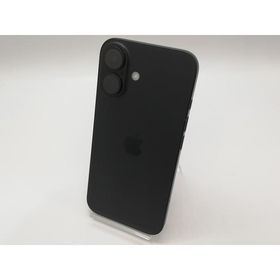 【中古】【赤ロム保証あり】Apple au 【SIMフリー】 iPhone 16 128GB ブラック MYDQ3J/A【鹿児島中町】保証期間１ヶ月【ランクB】