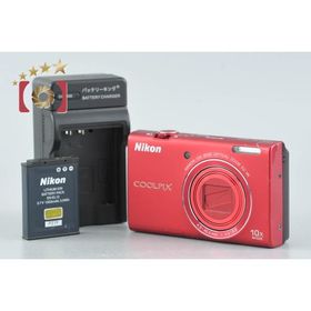 【中古】Nikon ニコン COOLPIX S6200 ブリリアントレッド コンパクトデジタルカメラ