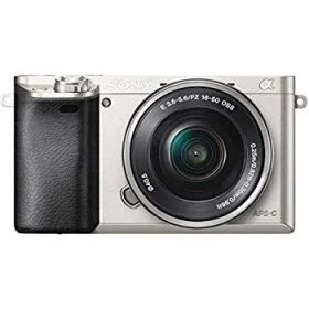 【中古】【非常に良い】SONY ミラーレス一眼 α6000 パワーズームレンズキット E PZ 16-50mm F3.5-5.6 OSS シルバー ILCE-6000L S 9jupf8b