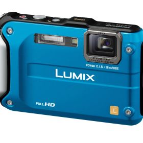 パナソニック デジタルカメラ LUMIX FT3 スプラッシュブルー DMC-FT3-A(中古品)