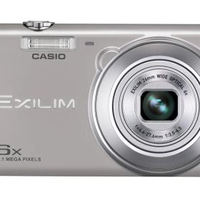 CASIO デジタルカメラ EXILIM 1610万画素 6倍 シルバー EX-ZS20SR(中古品)