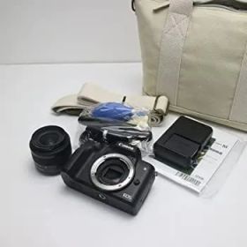 【中古】【非常に良い】キヤノン EOS Kiss M 【EF-M15-45 IS STM レンズキット】 (ブラック/ミラーレス一眼カメラ) EOSKISSMBK1545ISLK