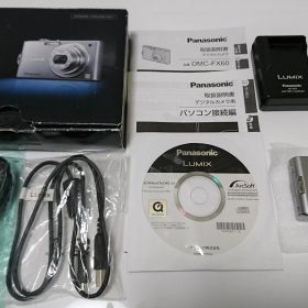 パナソニック デジタルカメラ LUMIX (ルミックス) FX60 プレシャスシルバー DMC-FX60-S(中古品)
