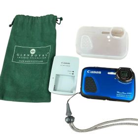 118011 動作確認済み canon キャノン コンパクトデジタルカメラ PowerShot D30 ブルー 防水