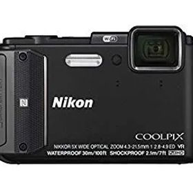 【中古】Nikon デジタルカメラ COOLPIX AW130 ブラック BK dwos6rj