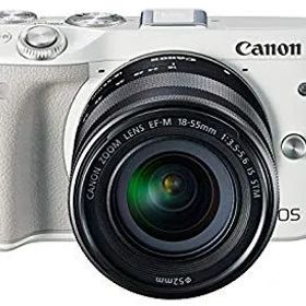 【中古】【非常に良い】Canon ミラーレス一眼カメラ EOS M3 レンズキット(ホワイト) EF-M18-55mm F3.5-5.6 IS STM 付属 EOSM3WH-1855ISSTMLK qqffhab