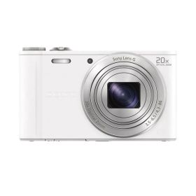 SONY デジタルカメラ Cyber-shot WX300 2110万画素 光学20倍 ホワイト DSC-WX300(W)(中古品)