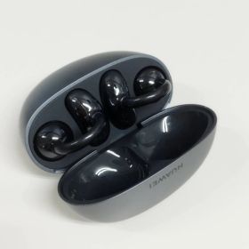 【美品】HUAWEI FreeClip/T0017C/ワイヤレスイヤホン/ブラック