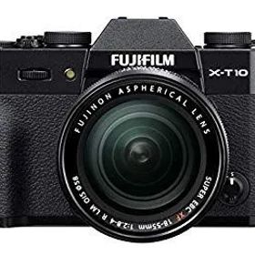 【中古】【非常に良い】FUJIFILM ミラーレス一眼 X-T10 レンズキット ブラック X-T10LK-B w17b8b5