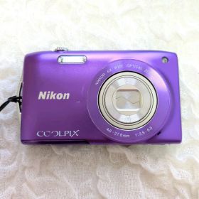 Nikon COOLPIX S3300 パープル デジタルカメラ クールピクス紫