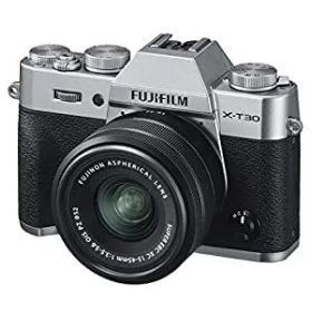 【中古】【非常に良い】FUJIFILM ミラーレス一眼カメラ X-T30XCレンズキット シルバー X-T30LK-1545-S