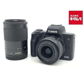 【中古】 【並品】 キヤノン EOS Kiss M2 ダブルズームキット ブラック