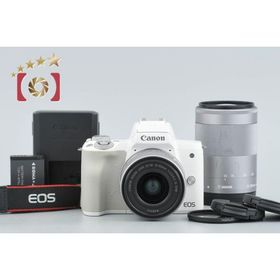 【中古】Canon キヤノン EOS Kiss M2 ダブルズームレンズキット ホワイト