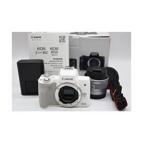 Canon ミラーレス一眼カメラ EOS Kiss M2 標準ズームレンズキット ホワイト KISSM2WH-1545