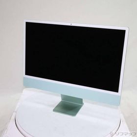 〔中古〕Apple(アップル) iMac 24-inch Mid-2021 MGPJ3J／A Apple M1 8コアCPU_8コアGPU 16GB SSD512GB グリーン 〔14.8 Sonoma〕〔258-ud〕