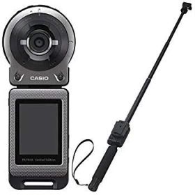 【中古】CASIO EXILIM 限定モデル EX-FR10GYSET マルチアングルスティックセット 14.1M画素 カメラ部/コントロール部分離 フリースタイルカメラ 限定カ w17b8b5