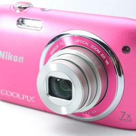 【中古】【1ヶ月保証】 ニコン Nikon デジタルカメラ COOLPIX S3500 光学7倍ズーム 有効画素数 2005万画素 ストロベリーピンク S3500PK