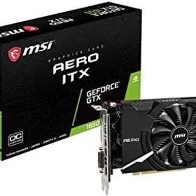 【中古】【非常に良い】MSI GeForce GTX 1650 AERO ITX 4G OC グラフィックスカード [国内正規流通品]