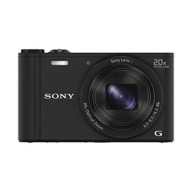 ソニー デジタルカメラ Cyber-shot WX350 光学20倍 ブラック DSC-WX350-B(中古品)